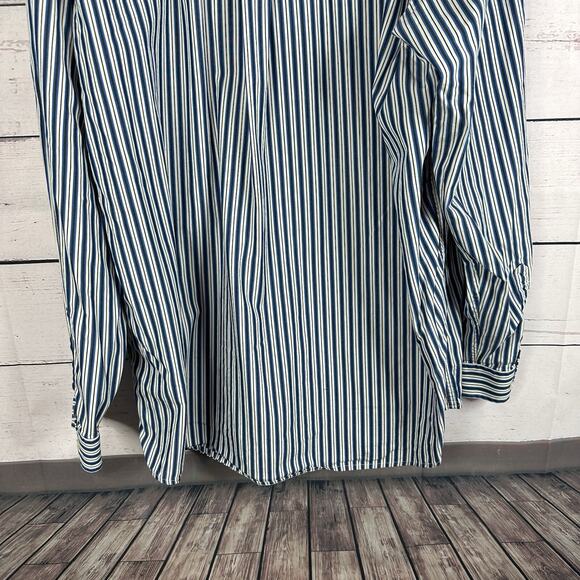 Cinch Shirt Mens XXL 2X Blue Button Long Sleeve Casual Plaid Western Rodeo Fair - Picture 6 of 11